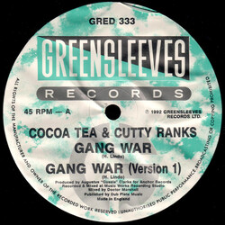 Cocoa Tea / Cutty Ranks Gang War Vinyl 12" USED