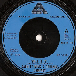 Garnet Mimms & Truckin' Company What It Is Vinyl 7" USED