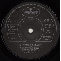 Dee D. Jackson Automatic Lover Vinyl 7" USED