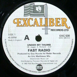 Fast Radio Under My Thumb Vinyl 7" USED