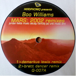 Boo Williams Mars: 2002 Remixes Vinyl 12" USED