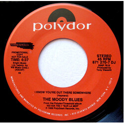 The Moody Blues I Know You're Out There Somewhere / Al Fin Voy A Encontrarte Vinyl 7" USED