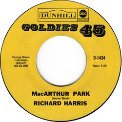 Richard Harris MacArthur Park / The Yard Went On Forever Vinyl 7" USED