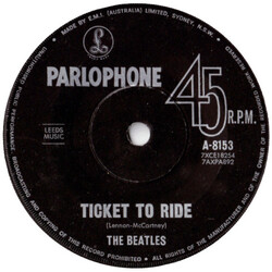 The Beatles Ticket To Ride Vinyl 7" USED