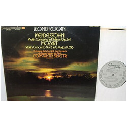 Felix Mendelssohn-Bartholdy / Wolfgang Amadeus Mozart / Leonid Kogan / Orchestre De La Société Des Concerts Du Conservatoire / Constantin Silvestri Mo