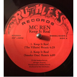 MC Ren Keep It Real Vinyl 12" USED