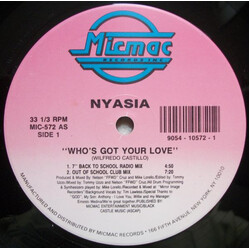 Nyasia Who's Got Your Love Vinyl 12" USED
