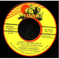 Ramsey Kearney Bluesday / I Don't Wanna Do It (If I Can't Do It With You) Vinyl 7" USED