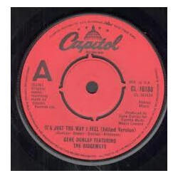 Gene Dunlap / The Ridgeways It's Just The Way I Feel Vinyl 7" USED