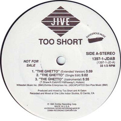 Too Short The Ghetto Vinyl 12" USED