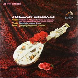 Julian Bream Concierto De Aranjuez For Guitar And Orchestra / Concerto For Lute And Strings / The Courtly Dances From "Gloriana" Vinyl LP USED