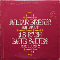 Julian Bream / Johann Sebastian Bach Lute Suites Nos. 1 And 2 Vinyl LP USED