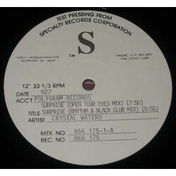 Crystal Waters Surprise Vinyl 12" USED
