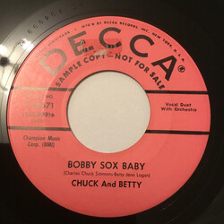 Chuck And Betty Jelly Beana / Bobby Sox Baby Vinyl 7" USED