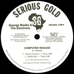 George Nooks / The Electrons Computer Reggae Vinyl 12" USED