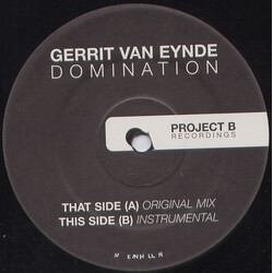 Gerrit Van Eynde Domination Vinyl 12" USED