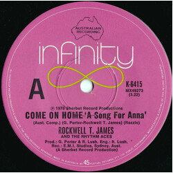 Rockwell T. James Come on home 'A song for Anna' Vinyl 7" USED