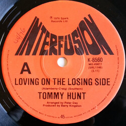 Tommy Hunt Loving On The Losing Side Vinyl 7" USED