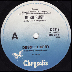 Deborah Harry Rush Rush Vinyl 7" USED