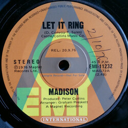 Madison (23) Let It Ring Vinyl 7" USED