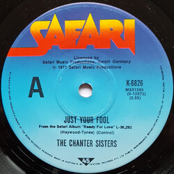 Chanter Sisters Just Your Fool / Talking Too Much About My Baby Vinyl 7" USED