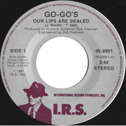 Go-Go's Our Lips Are Sealed Vinyl 7" USED