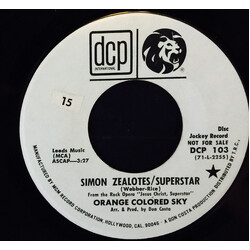 Orange Colored Sky Simon Zealotes/Superstar USED VINYL 7INCH 45 RPM SINGLE PROMO