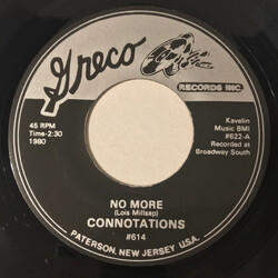 Connotations (2) No More / Secret Love Vinyl 7" USED