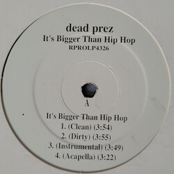 Dead Prez It's Bigger Than Hip Hop / Hip Hop Vinyl 12" USED
