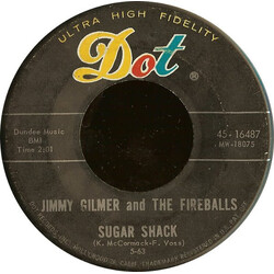 Jimmy Gilmer / The Fireballs Sugar Shack Vinyl 7" USED