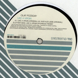 Olaf Pozsgay Like A Virgin Vinyl 12" USED