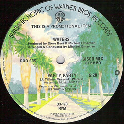 The Waters Party, Party Vinyl 12" USED