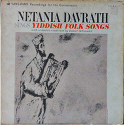 Netania Davrath Sings Yiddish Folk Songs Vinyl LP USED