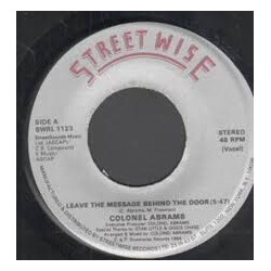 Colonel Abrams Leave The Message Behind The Door Vinyl 7" USED