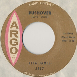 Etta James Pushover / I Can't Hold It In Anymore Vinyl 7" USED