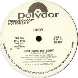 Rudy (18) Just Take My Body Vinyl 12" USED