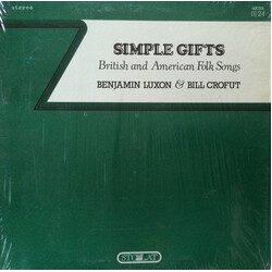 Benjamin Luxon / Bill Crofut Simple Gifts - British And American Folk Songs Vinyl LP USED