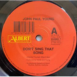 John Paul Young Don't Sing That Song Vinyl 7" USED