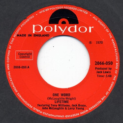 The Tony Williams Lifetime One Word Vinyl 7" USED