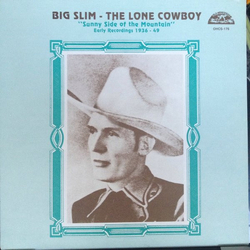 Big Slim The Lone Cowboy Sunny Side Of The Mountain Vinyl LP USED