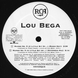 Lou Bega Mambo No. 5 (A Little Bit Of...) Vinyl 12" USED