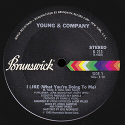 Young & Company I Like (What You're Doing To Me) Vinyl 12" USED