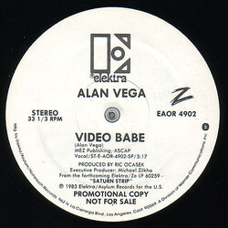 Alan Vega Video Babe Vinyl 12" USED