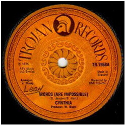 Cynthia Schloss Words (Are Impossible) Vinyl 7" USED