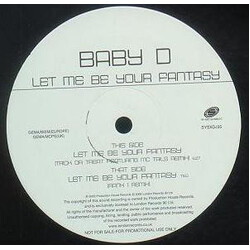 Baby D Let Me Be Your Fantasy Vinyl 12" USED