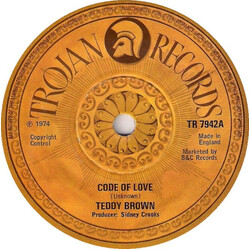 Teddy Brown (3) Code Of Love / I'm Lonely No More Vinyl 7" USED