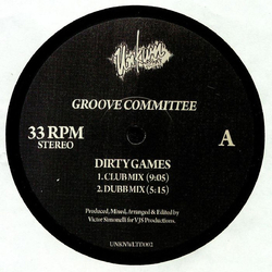 Groove Committee Dirty Games Vinyl 12" USED