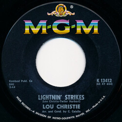 Lou Christie Lightnin' Strikes Vinyl 7" USED