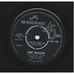 Manfred Mann Come Tomorrow / What Did I Do Wrong ? Vinyl 7" USED