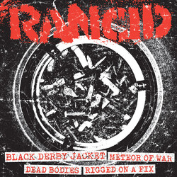 Rancid Black Derby Jacket / Meteor Of War / Dead Bodies / Rigged On A Fix Vinyl 7" USED